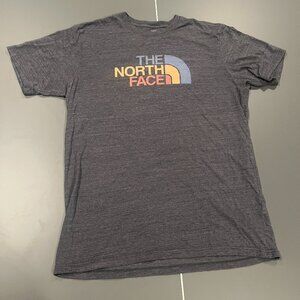 The North Face Shirt Rainbow Gray Mens Large Short Sleeve Hiking